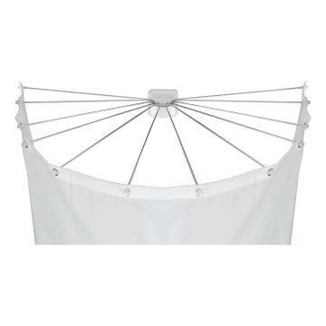 WENKO 23863100 - Supporto doccia 96x72 cm acciaio inox/bianco