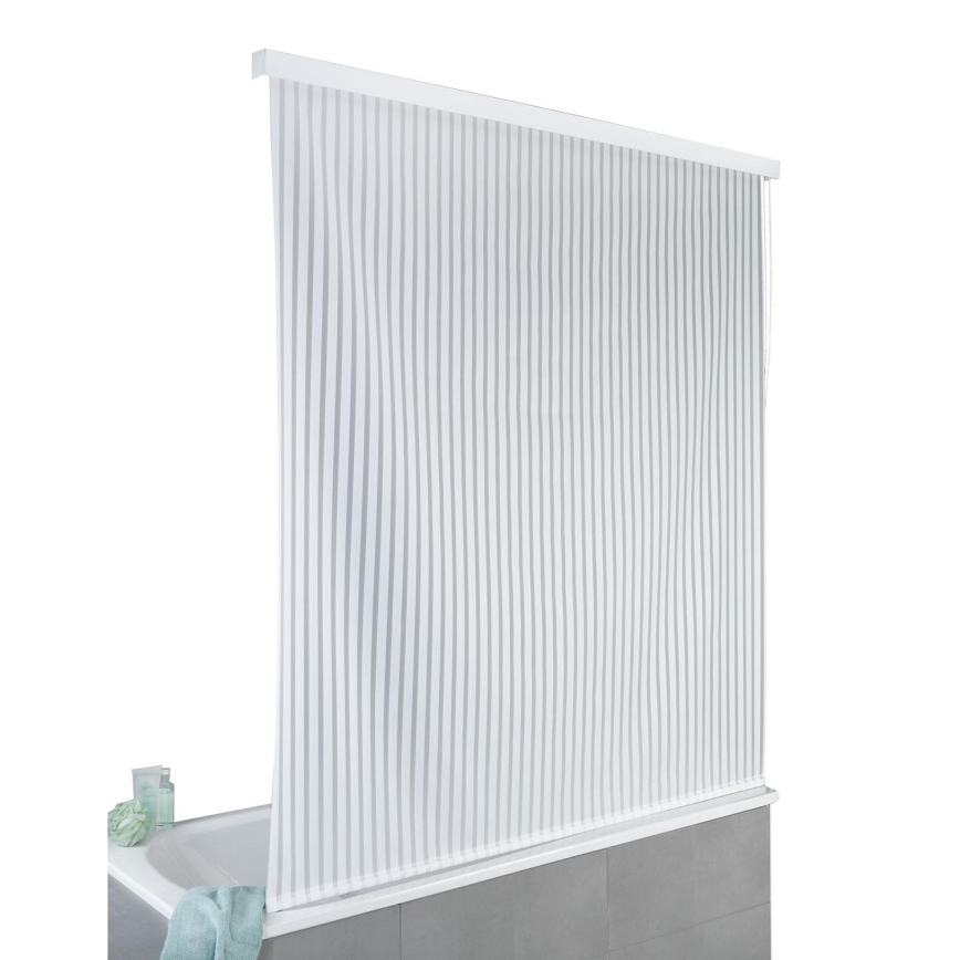 WENKO 23864100 - Tenda a rullo per doccia 132x240 cm bianca