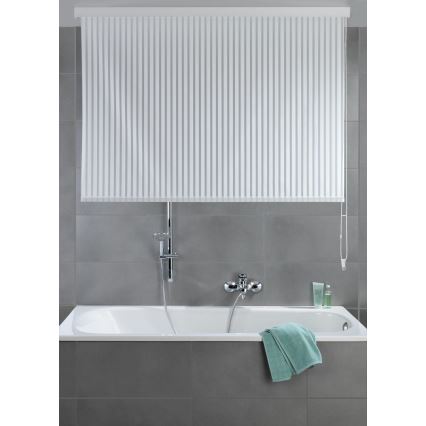 WENKO 23864100 - Tenda a rullo per doccia 132x240 cm bianca