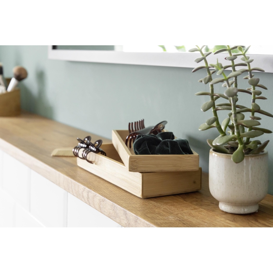 WENKO 23917100 - Aufbewahrungsbox TERRA 24 x 10 cm, braun