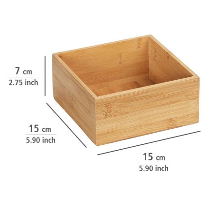 WENKO 23919100 - Tablett TERRA 15x7 cm braun