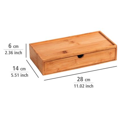 WENKO 23921100 - Scatola TERRA 28 x 14 cm, marrone