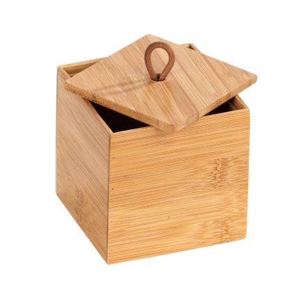 WENKO 23922100 - Boîte de rangement TERRA 9x9 cm, marron