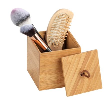 WENKO 23922100 - Boîte de rangement TERRA 9x9 cm, marron