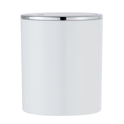 WENKO 23930100 - Cestino INCA 14x16,8 cm bianco/cromo lucido