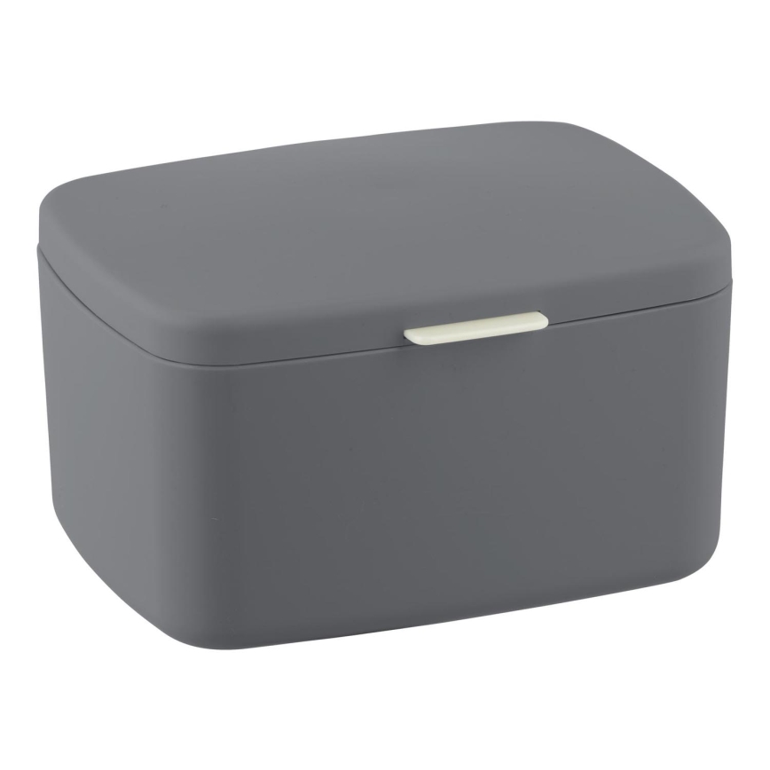 WENKO 23981100 - Box BARCELONA 19,5x16 cm anthracite/chrome brillant