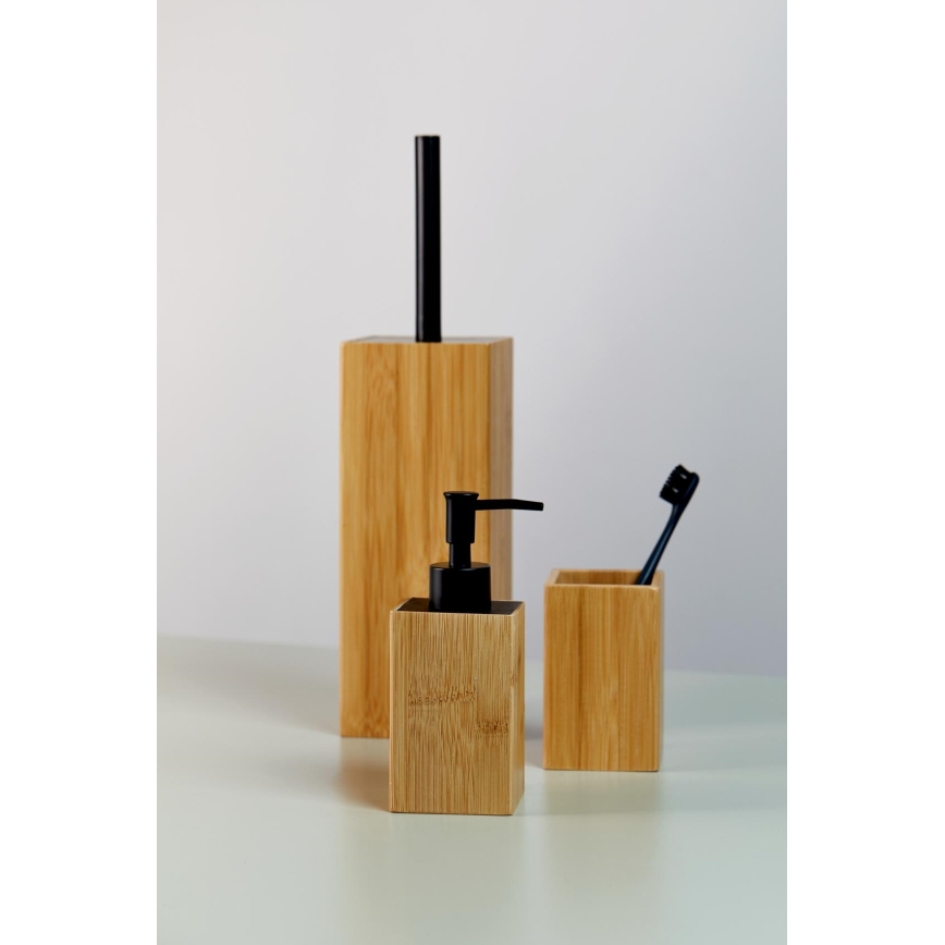 WENKO 23985100 - Brosse WC PADUA 10x38 cm marron/noir