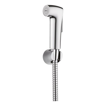 WENKO 23999100 - Bidet-Set Wassersparsystem 12x7 cm glänzender Chrom/Silber
