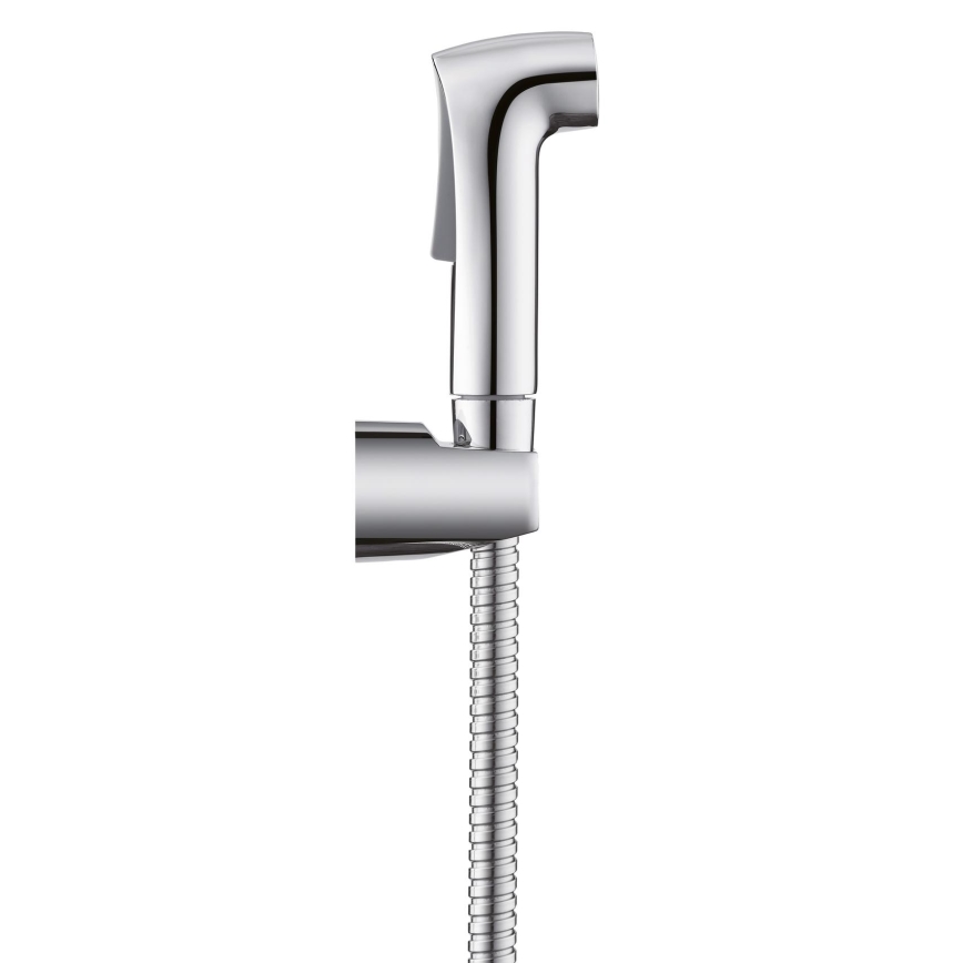 WENKO 23999100 - Bidet-Set Wassersparsystem 12x7 cm glänzender Chrom/Silber