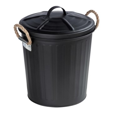 WENKO 24022100 - Cesto GARA 24x28,5 cm nero