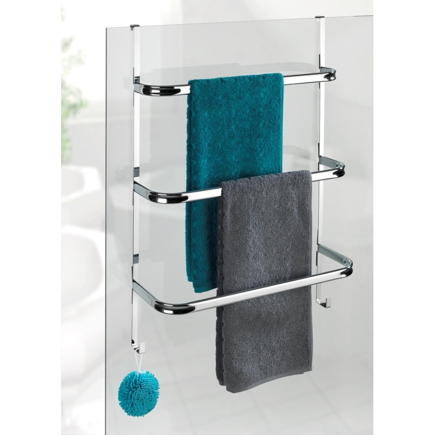 WENKO 24025100 - Porta asciugamani IRPINIA 54,5x77,5 cm cromo lucido
