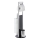 WENKO 24075800 - WC-Set RAVINA 20x707 cm Edelstahl/silber/schwarz