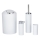 WENKO 24077800 - Ensemble CALVO 6,5 x 13 cm blanc / chrome brillant