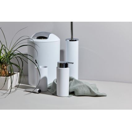 WENKO 24077800 - Set CALVO 6,5x13 cm bianco/cromo lucido