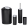 WENKO 24078800 - Set CALVO 6,5x13 cm schwarz/glänzender Chrom
