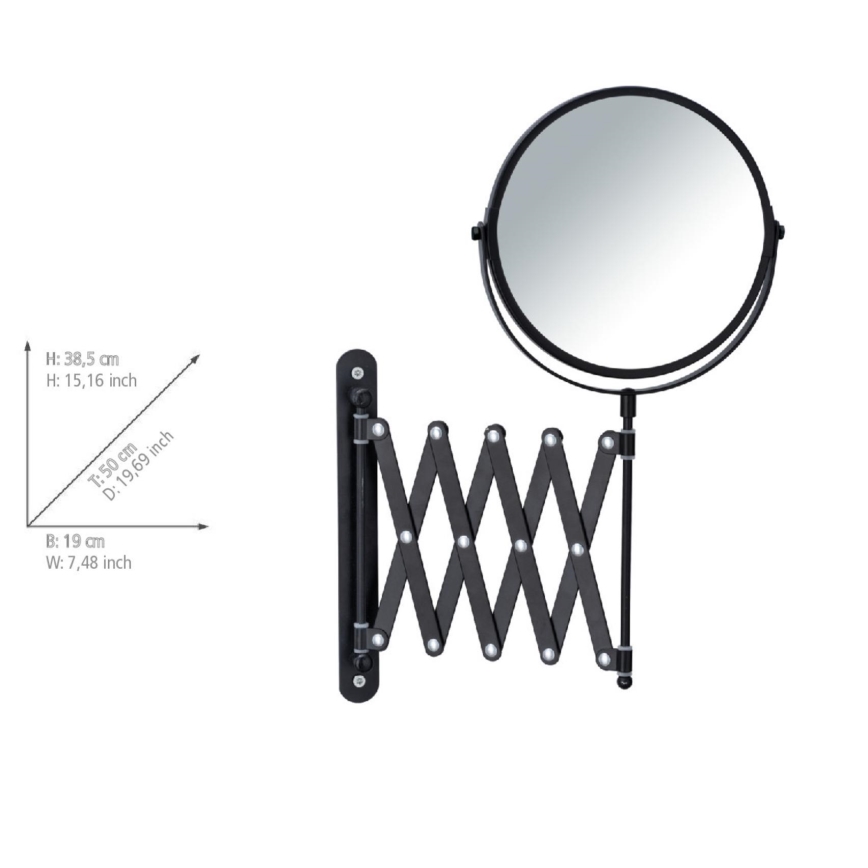 WENKO 24100100 - Spiegel EXCLUSIVE 219x373,9 cm schwarz