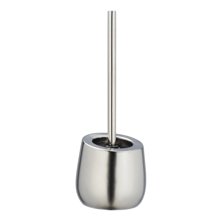 WENKO 24140100 - WC-Bürste BADI 13,5x38 cm silber