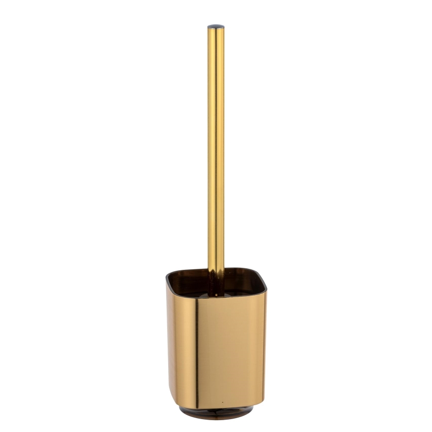 WENKO 24162100 - Brosse WC AURON 9 x 38,5 cm dorée