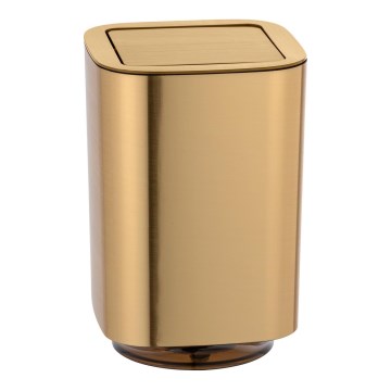 WENKO 24163100 - Pattumiera AURON 17x25,5 cm dorata