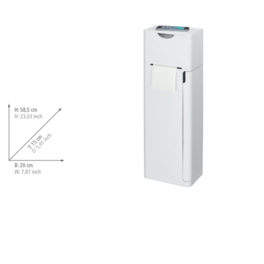 WENKO 24212100 - Brosse WC IMON 20 x 58,5 cm blanche