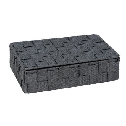 WENKO 24223100 - Korb ADRIA 26 x 17 cm Grau/Anthrazit