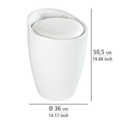 WENKO 24228100 - Sgabello CANDY 36x50,5 cm bianco/nero