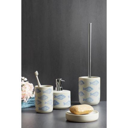 WENKO 24310100 - Bicchiere da bagno AQUAMARIN 8x11 cm beige