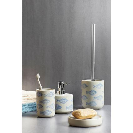 WENKO 24311100 - Dispenser per sapone AQUAMARIN 475 ml beige