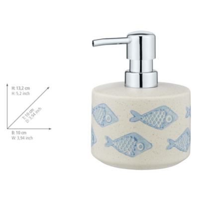 WENKO 24311100 - Dispenser per sapone AQUAMARIN 475 ml beige