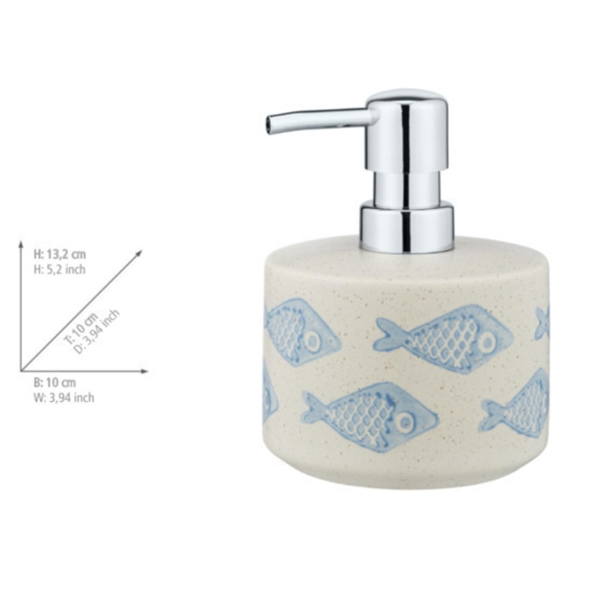 WENKO 24311100 - Dispenser per sapone AQUAMARIN 475 ml beige
