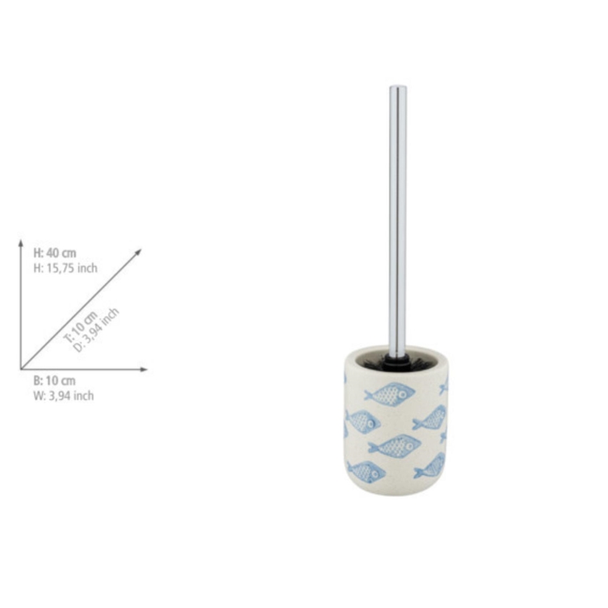 WENKO 24313100 - WC-Bürste AQUAMARIN 10x40 cm beige