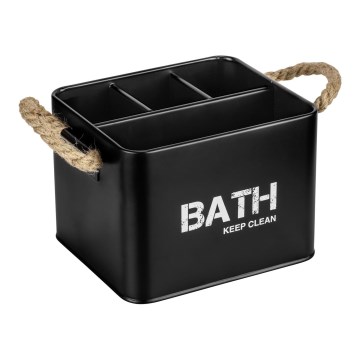 WENKO 24328100 - Contenitore GARA 19x13 cm nero