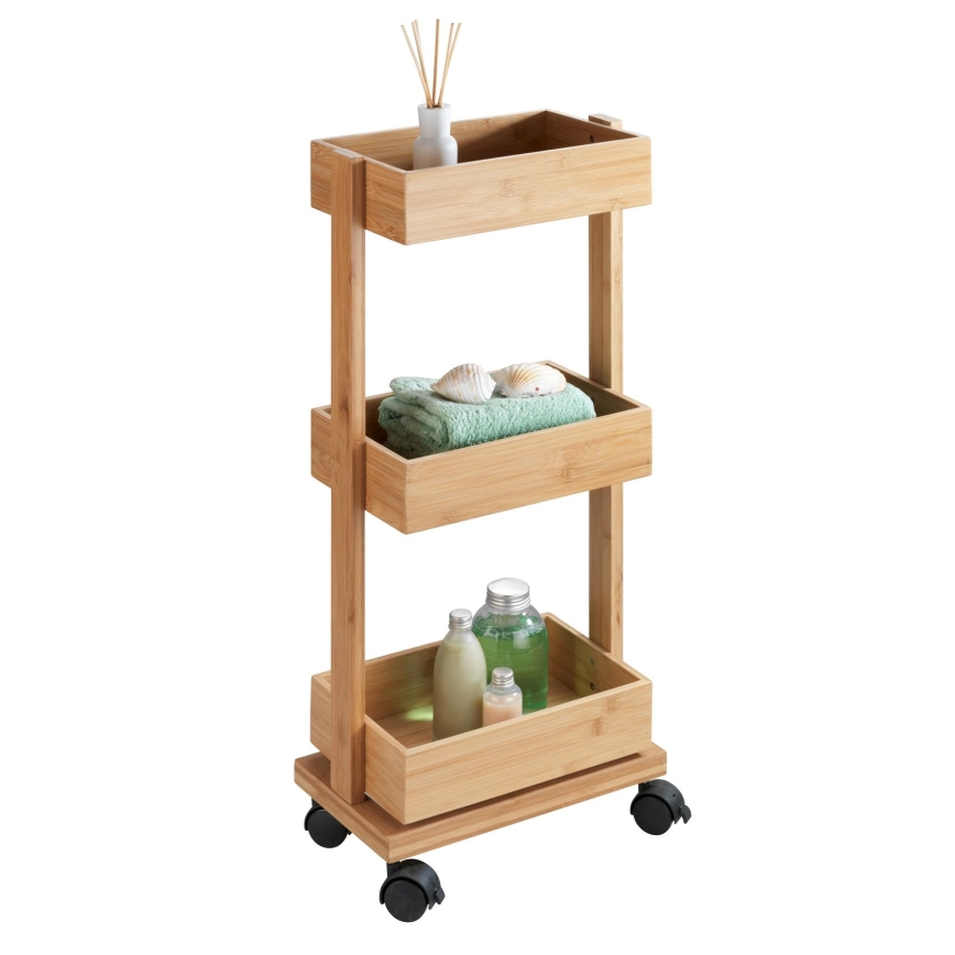 WENKO 24390100 - Scaffale TORTONA 18x71,5 cm marrone/nero