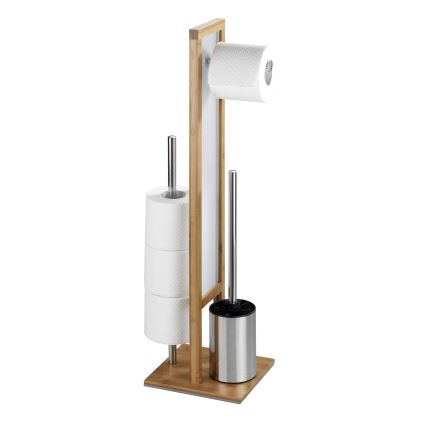 WENKO 24391100 - WC-Bürste RIVALTA 18x70 cm braun/weiß/schwarz