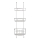 WENKO 24422100 - Mensola OLESI 22,5x70 cm in acciaio inox/argento