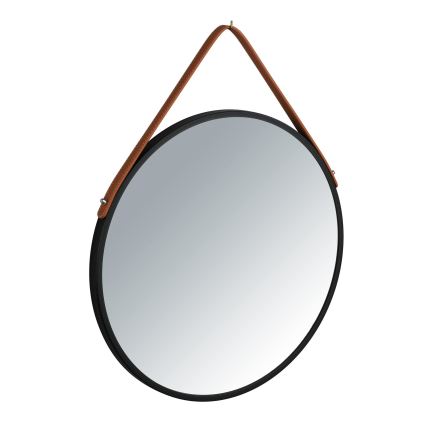 WENKO 24424100 - Miroir BORRONE 40x40 cm noir/argenté