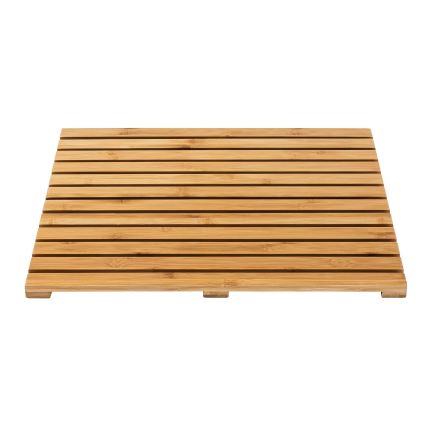 WENKO 24610100 - Fußmatte BAMBUSA 50x50 cm braun