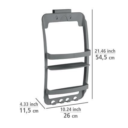 WENKO 24633100 - Regal UNIVERSAL 26x54,5 cm anthrazit