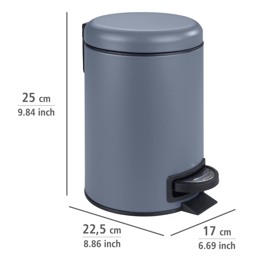 WENKO 24635100 - Korb LEMAN 17x25 cm blau/schwarz