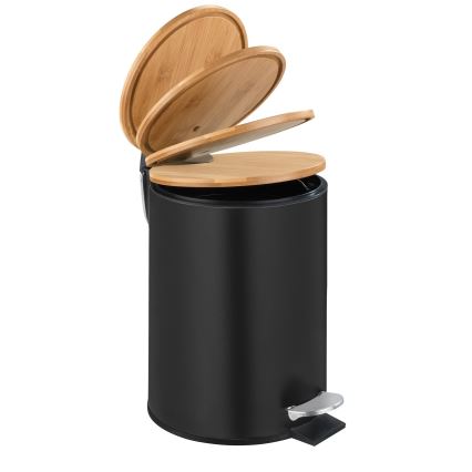 WENKO 24696100 - Cestino TORTONA 17x21 cm nero/marrone