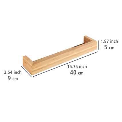 WENKO 24743100 - Supporto BAMBUSA 40x9 cm marrone