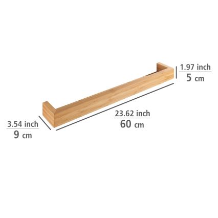 WENKO 24744100 - Mensola BAMBUSA 60x9 cm marrone