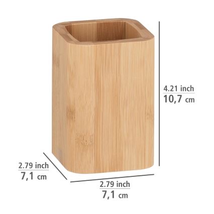 WENKO 24746100 - Becher BAMBUSA 7,1x10,7 cm braun