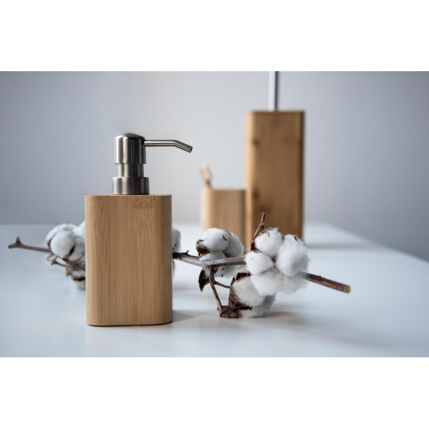 WENKO 24748100 - WC-Bürste BAMBUSA 10x37,5 cm braun