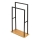 WENKO 24752100 - Porta asciugamani BAMBUSA 46x80 cm nero/marrone