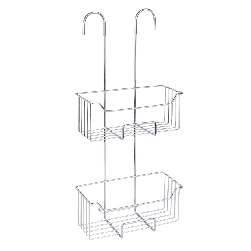 WENKO 24758100 - Duschablage MILO 25x55 cm silber/transparent