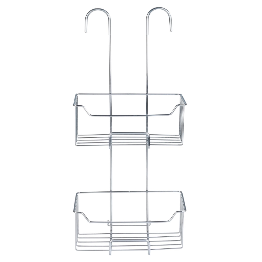 WENKO 24758100 - Duschablage MILO 25x55 cm silber/transparent