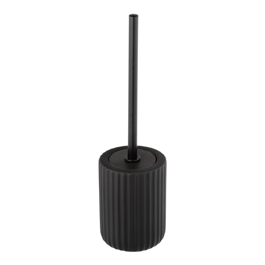 WENKO 24805100 - Brosse WC BELLUNO 11,5x42 cm noire