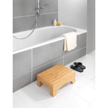 WENKO 24870100 - Hocker BAMBUSA 40x30 cm braun
