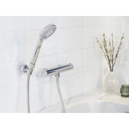 WENKO 24918100 - Soffione doccia BASIC LINE 9,5x9,5 cm cromo lucido/argento